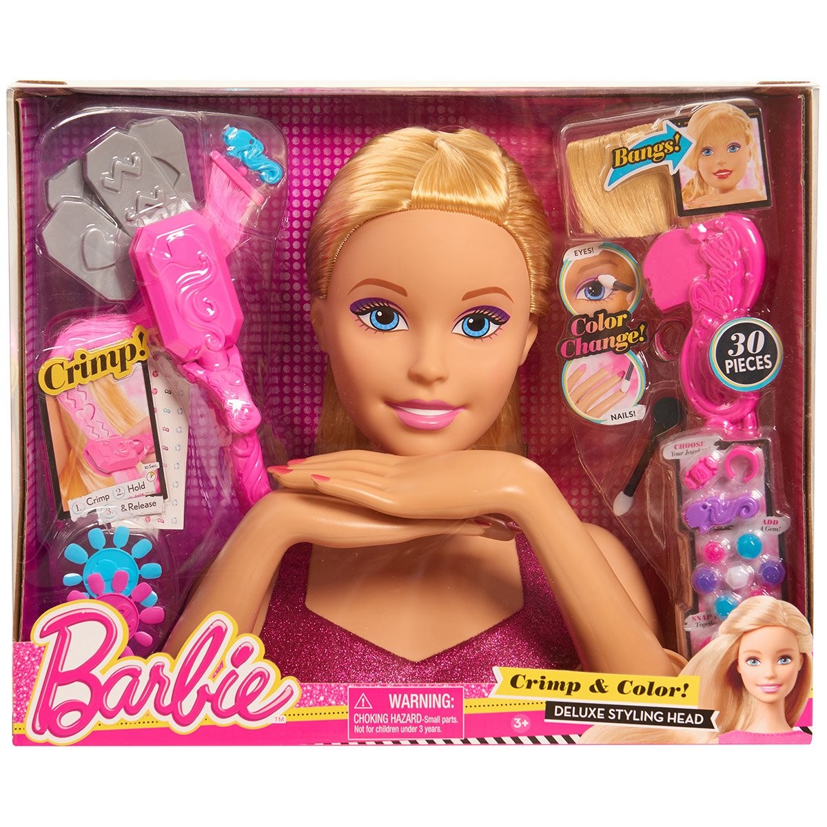 Tête à coiffer Barbie  La Grande Récré La Réunion