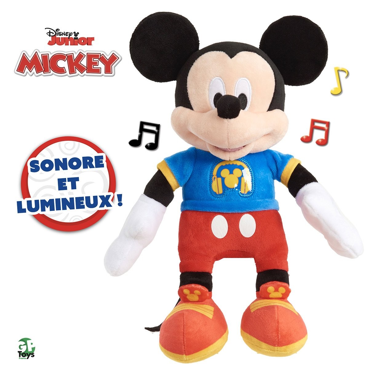 Peluche Mickey 30 cm Sonore et Lumineuse