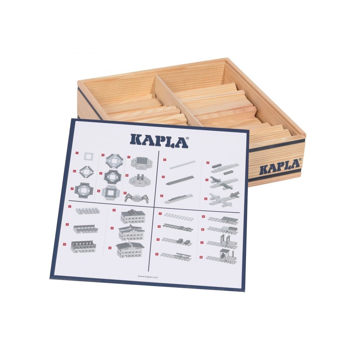 Kapla, coffret de 100 planchettes en bois