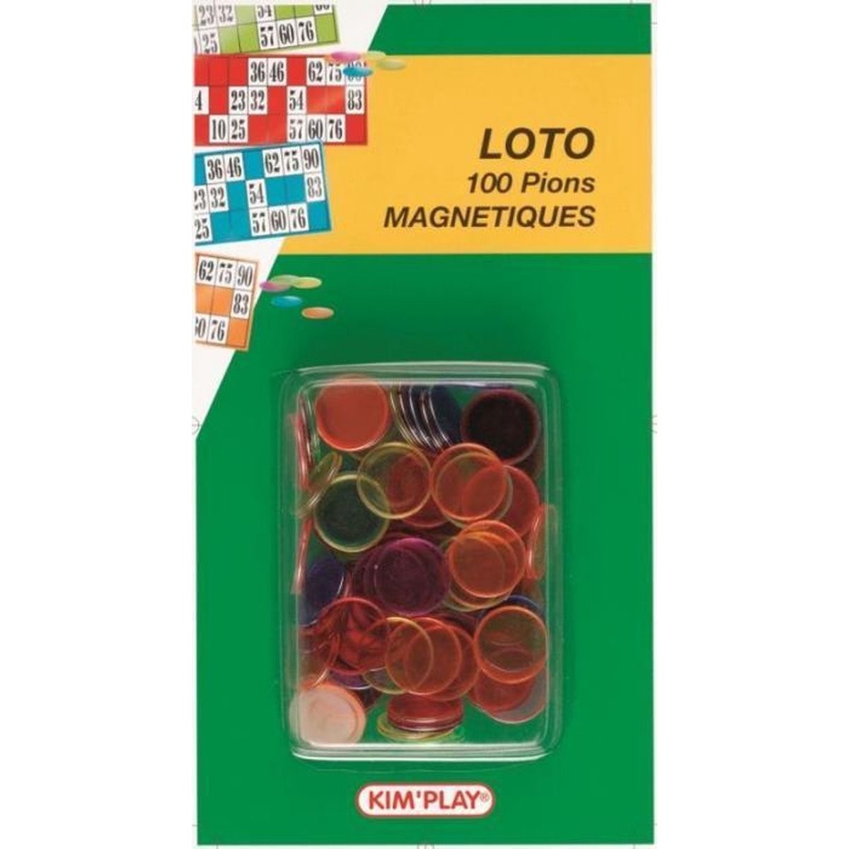 4 boîtes magnétiques plus 400 pions loto magnétiques