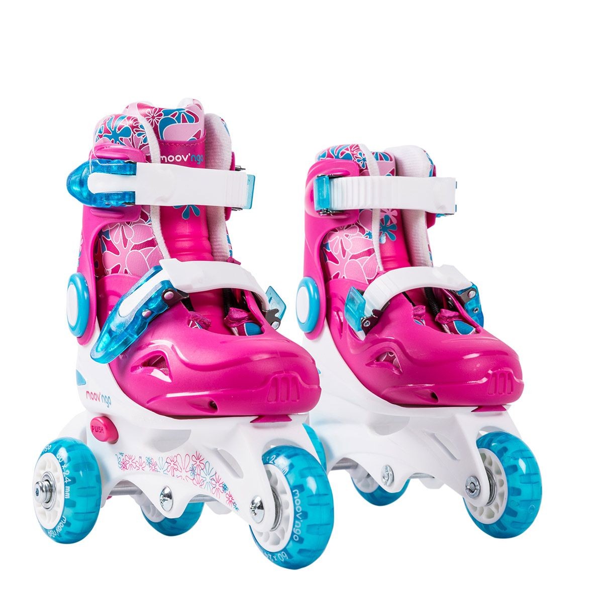 Rollers evolutifs 3 roues taille 27-30 bleu, jeux exterieurs et sports