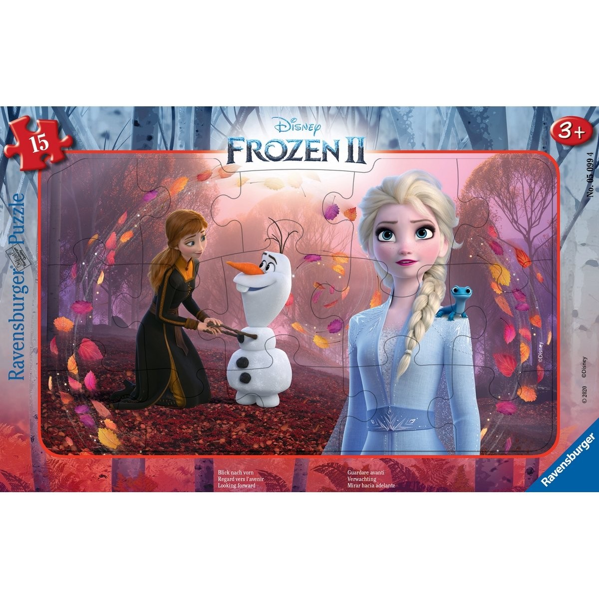 Puzzle Cadre 15 Pièces Nathan - Regard vers l'avenir - La Reine des Neiges  2