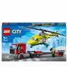 Le Transport de l'Hélicoptère de Secours Lego City 60343