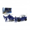 Coffret Véhicules Gendarmerie - Hélicoptère + Voiture + Personnages