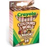 Colours of the World : 24 Crayons de Cire