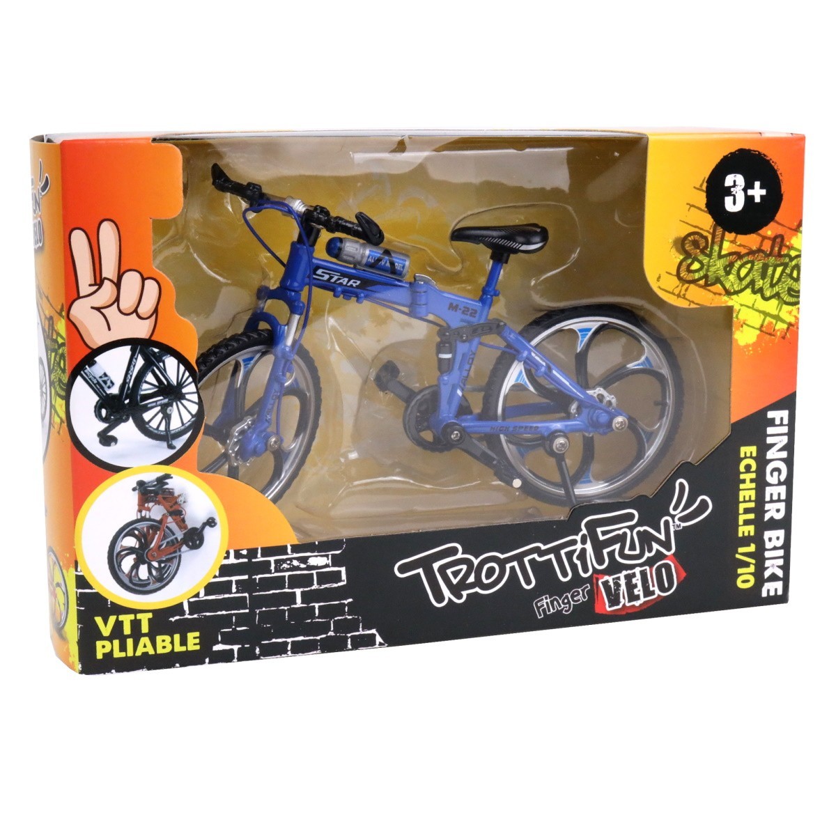 Vélo VTT miniature pour enfants, modèle en métal, échelle 1:10