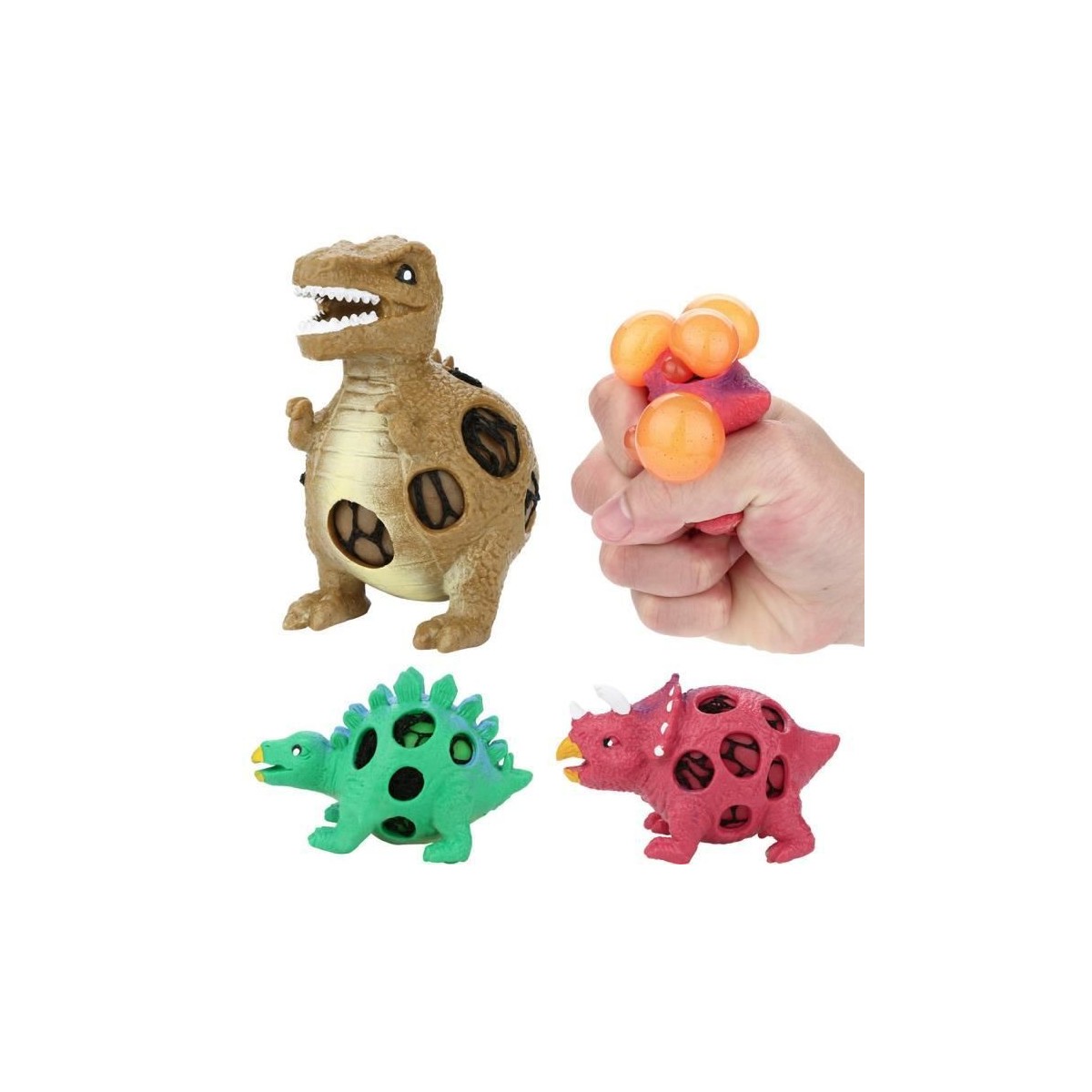 (dinosaures) doigts jouets agités pousser les bulles ressentir le stress  TDAH relaxation adultes enfants famille jeux