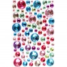 Set 109 Stickers Strass Rond Multicolore