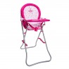 Chaise haute en métal