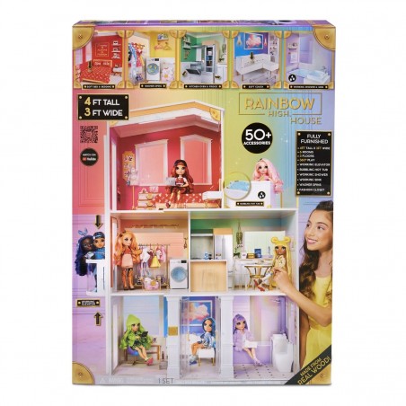 🌈 Maison de poupée Rainbow High 🌈, 🆕🆕🆕Découvrez la fabuleuse maison  de poupée Rainbow High ! Vous pourrez imaginer une vie de rêve pour vos  poupées mannequin Rainbow High avec cette