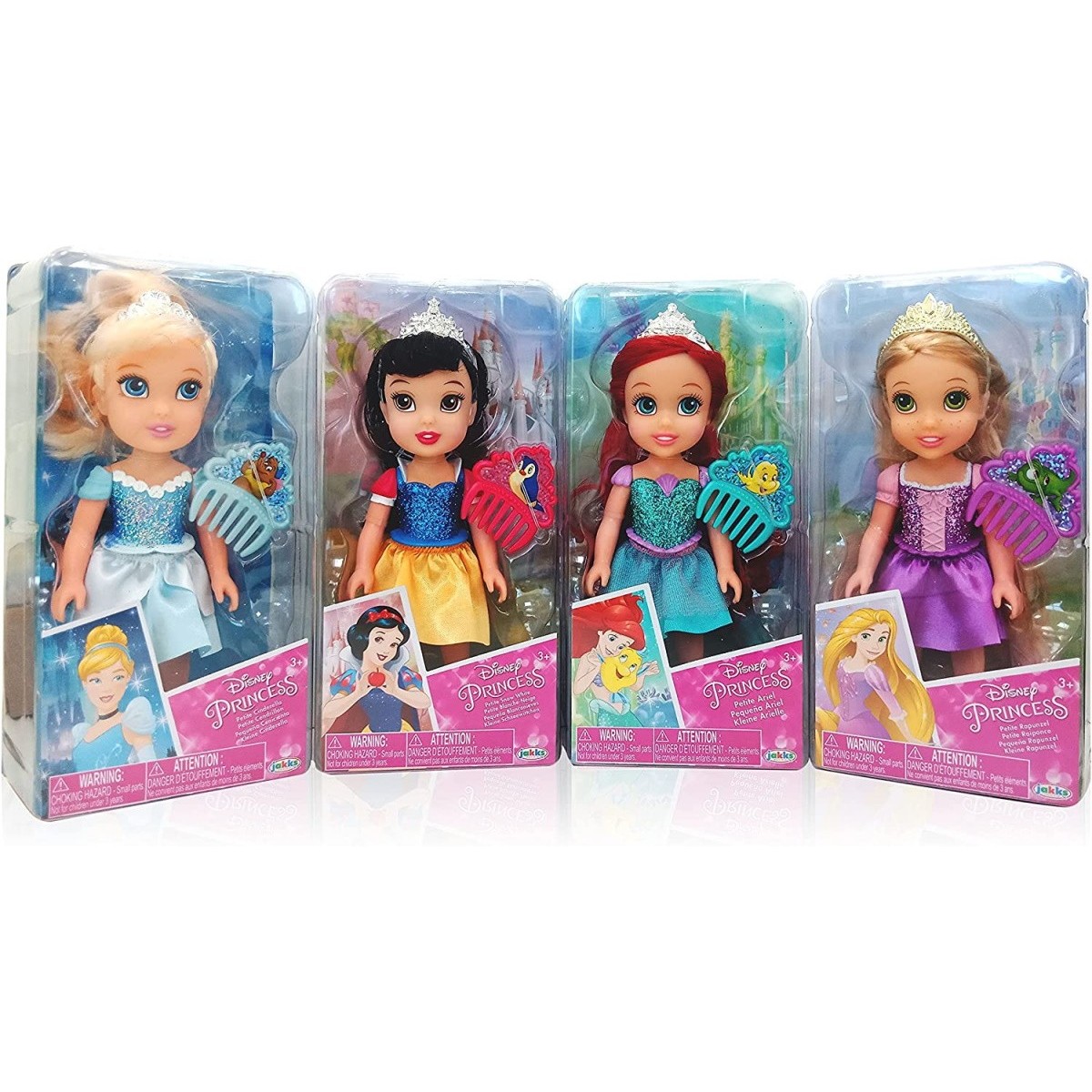 Poupée Disney Princesses avec Paillettes et Peigne 15 cm Modèle