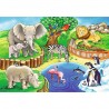 Puzzles 2x12 Pièces - Les Animaux du Zoo