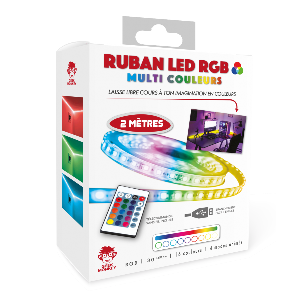 Ruban LED RGB télécommande - Ambiance LED