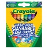 8 Maxi Crayons en Cire Lavables