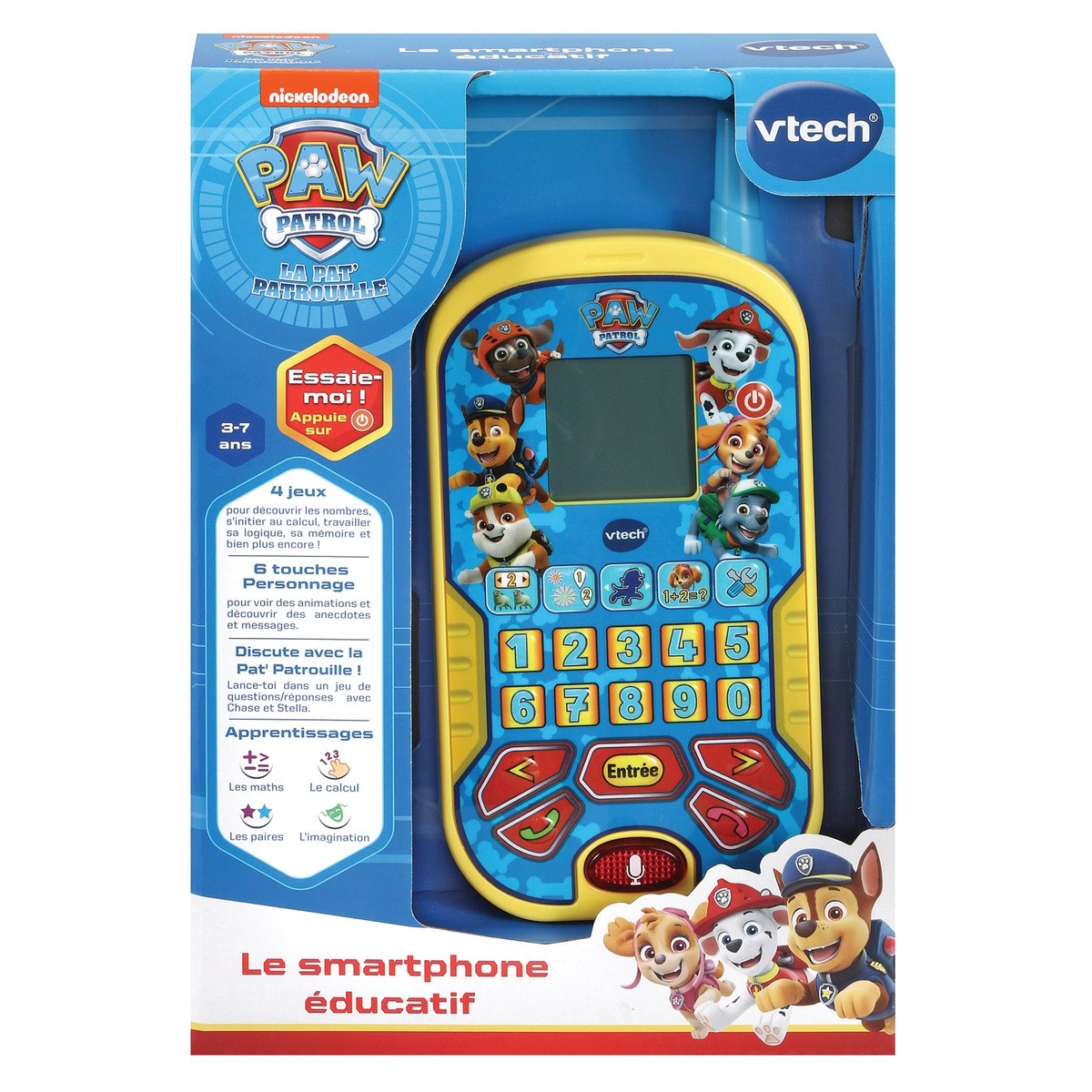 Ordinateur Tablette Éducatif VTECH - Pat Patrouille - Convient aux Enfants  de 3 Ans et Plus - Bleu bleu - Vtech