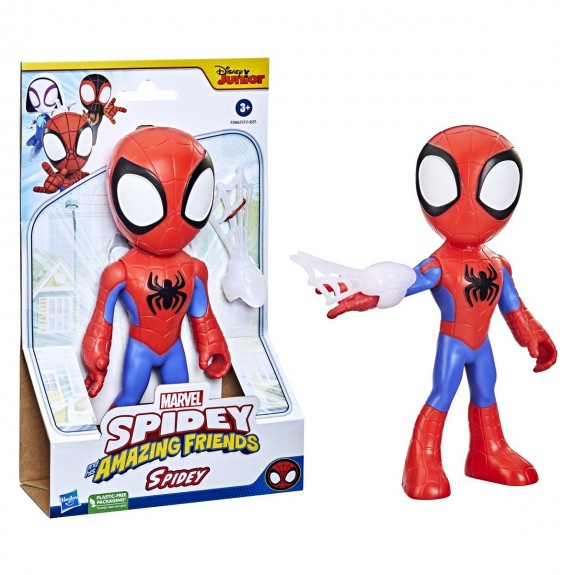 Marvel Spider-Man Arachno-moto lance-toile avec figurine de 10 cm