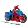 Figurine Spider Man 10 cm + Arachno-Moto