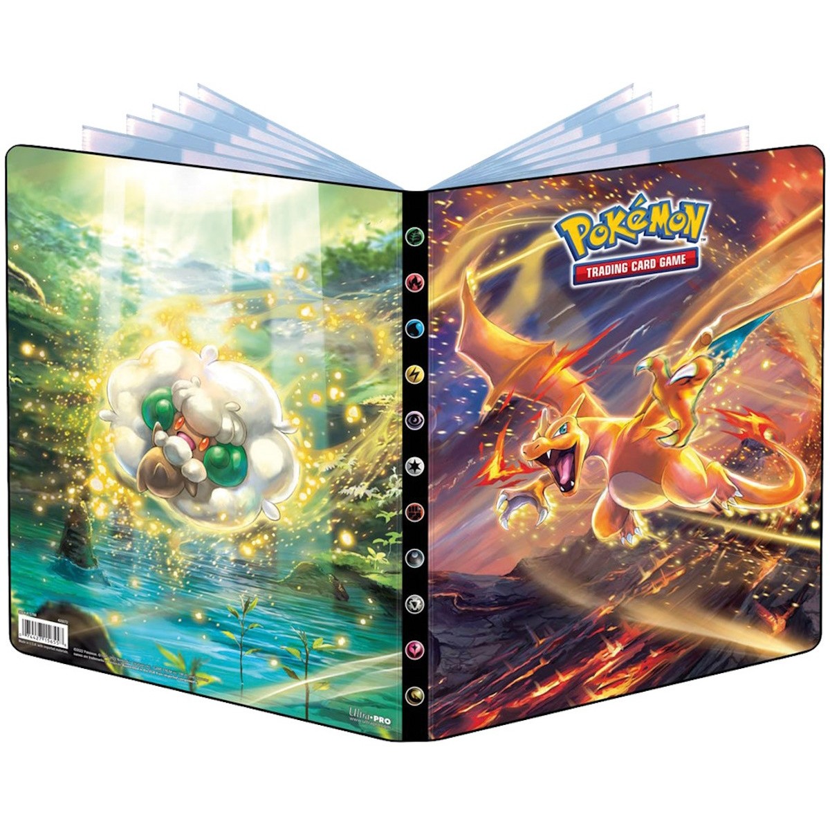 Pack cahier range-cartes+Booster Pokémon Epée & Bouclier 7 - Jeux e