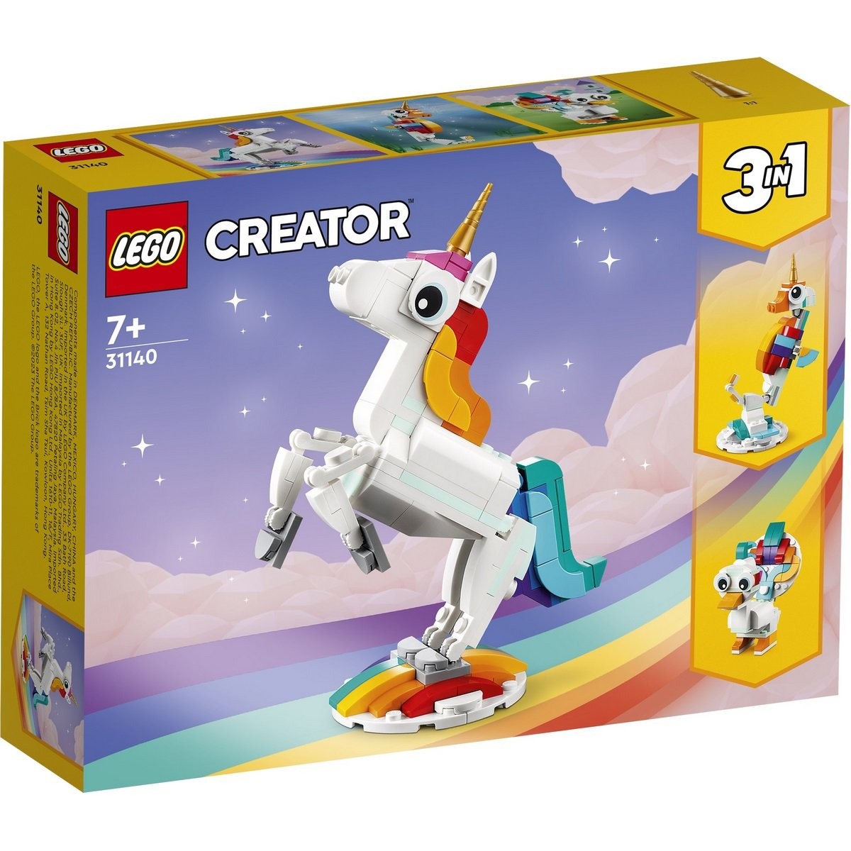 Licorne magique 3-en-1 Lego Creator 31140 - La Grande Récré