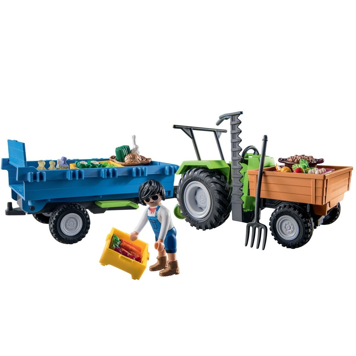 Enfant avec tracteur et remorque Playmobil 4943 - La Grande Récré