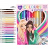 TopModel Set 18 Crayons de Couleur + Taille-Crayon