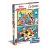 Puzzles SuperColor 2x20 Pièces - Mickey