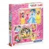 Puzzles SuperColor 2x60 Pièces - Disney Princesses