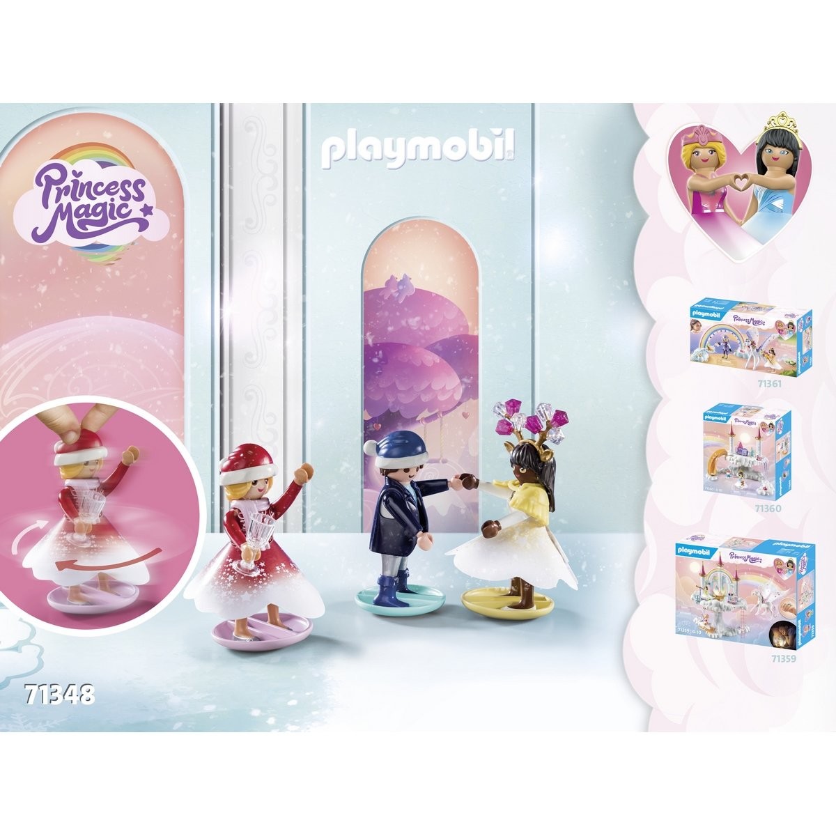 Calendrier de l'avent Arc-en-ciel - Playmobil Princesse 71348