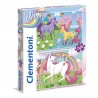 Puzzles SuperColor 2x20 Pièces - Licornes