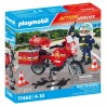 Pompier et Moto Playmobil Action Heroes 71466