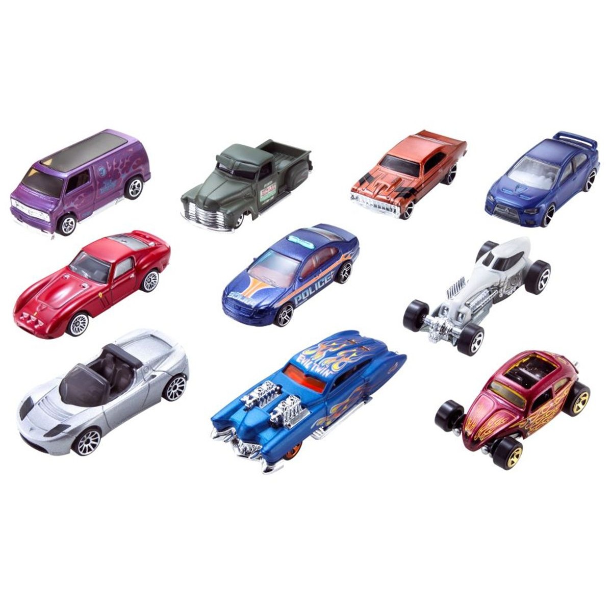 Hot Wheels - Coffret de 10 voitures - Véhicules Miniatures - Mixte - Dès 3  ans - Cdiscount Jeux - Jouets