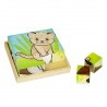 Puzzle cubes 16 cubes : Bébé Animaux