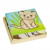 Puzzle cubes 16 cubes : Bébé Animaux