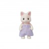 Sylvanian Families 5373 : La famille chat blanc