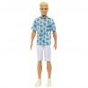 Ken Fashionistas blond - Tee Shirt Azur