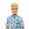 Ken Fashionistas blond - Tee Shirt Azur