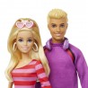 Coffret Barbie Et Ken Roller - Duo Des Années 1980 Remis Au Goût Du Jour