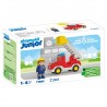 Camion de pompier avec échelle Playmobil Junior 71683