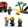 Le camion de pompiers 4x4 et le canot de sauvetage Lego City 60412