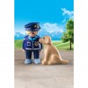 Playmobil 1.2.3 Policier avec chien 70408