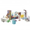 Salle de bains avec douche et baignoire Playmobil My Life 71611