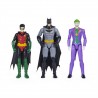 Coffret de 3 Figurines 30 cm Batman, Robin, Le Joker