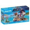 Pirate avec radeau flottant et trésor PLAYMOBIL Pirates 71794