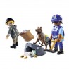 Policier avec chien de recherche et voleur PLAYMOBIL ACTION HEROES 71731