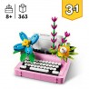 La machine à écrire avec des fleurs LEGO Creator 31169