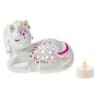 Photophore licorne à décorer