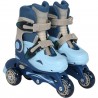 Rollers évolutifs 3 roues bleu taille 30-33