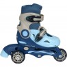 Rollers évolutifs 3 roues bleu taille 30-33