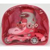 Rollers évolutifs 3 roues rose taille 30-33