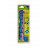 4 Crayons à Papier Stitch + Taille Crayon
